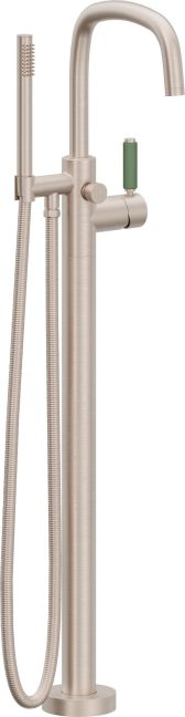 Contemporary Single Hole Floor Mount Tub Filler