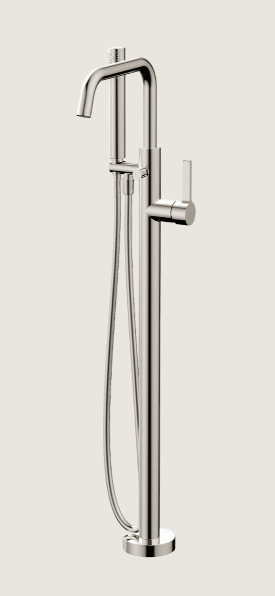 Blade Freestanding Tub Filler + Handshower