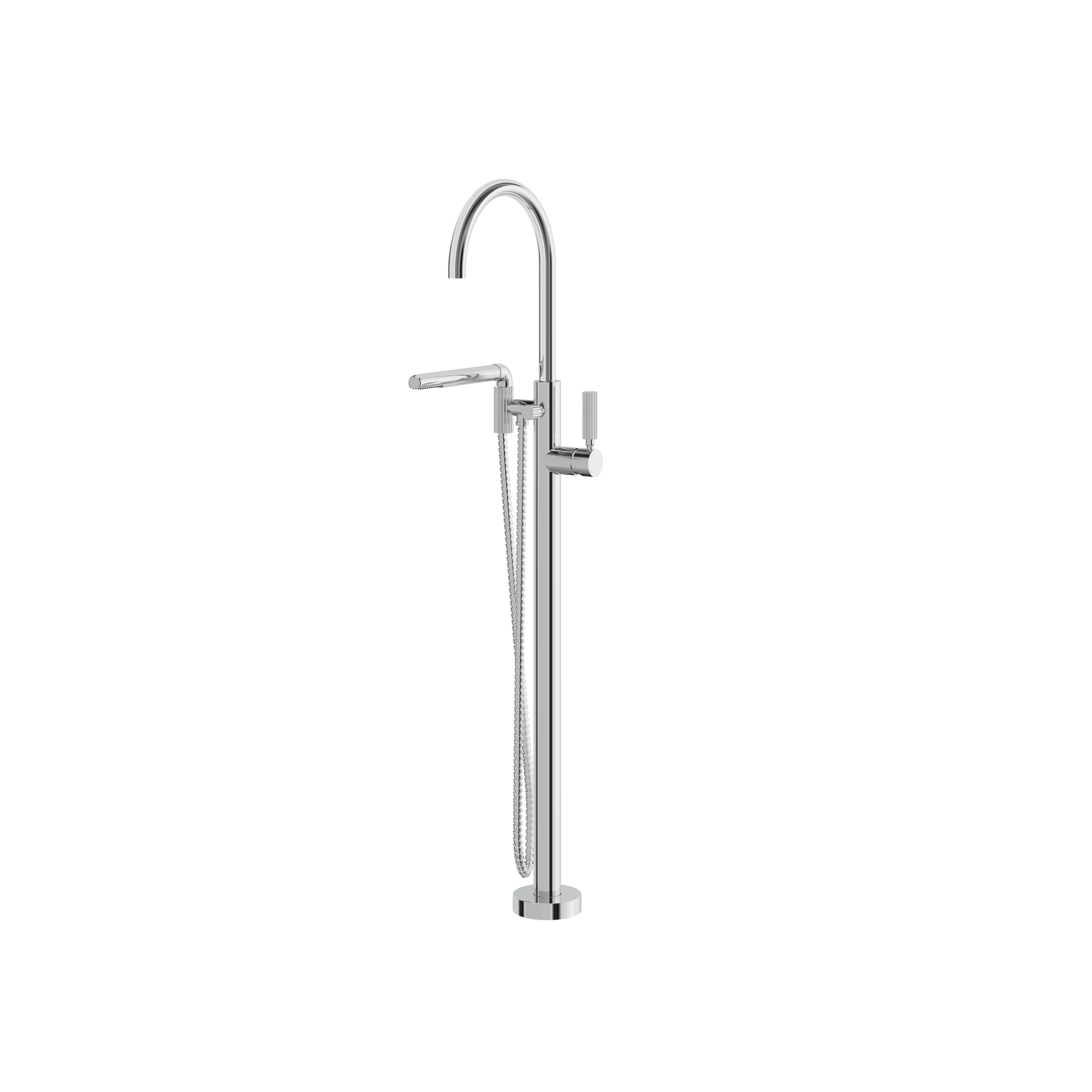 Montebello Floormount tub filler with handshower