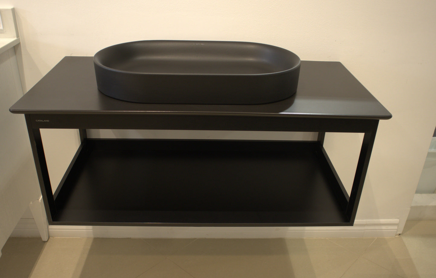 Horizon Matte Black Wall Mount Vanity