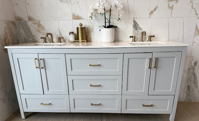 73" Vanity with double undermount sinks