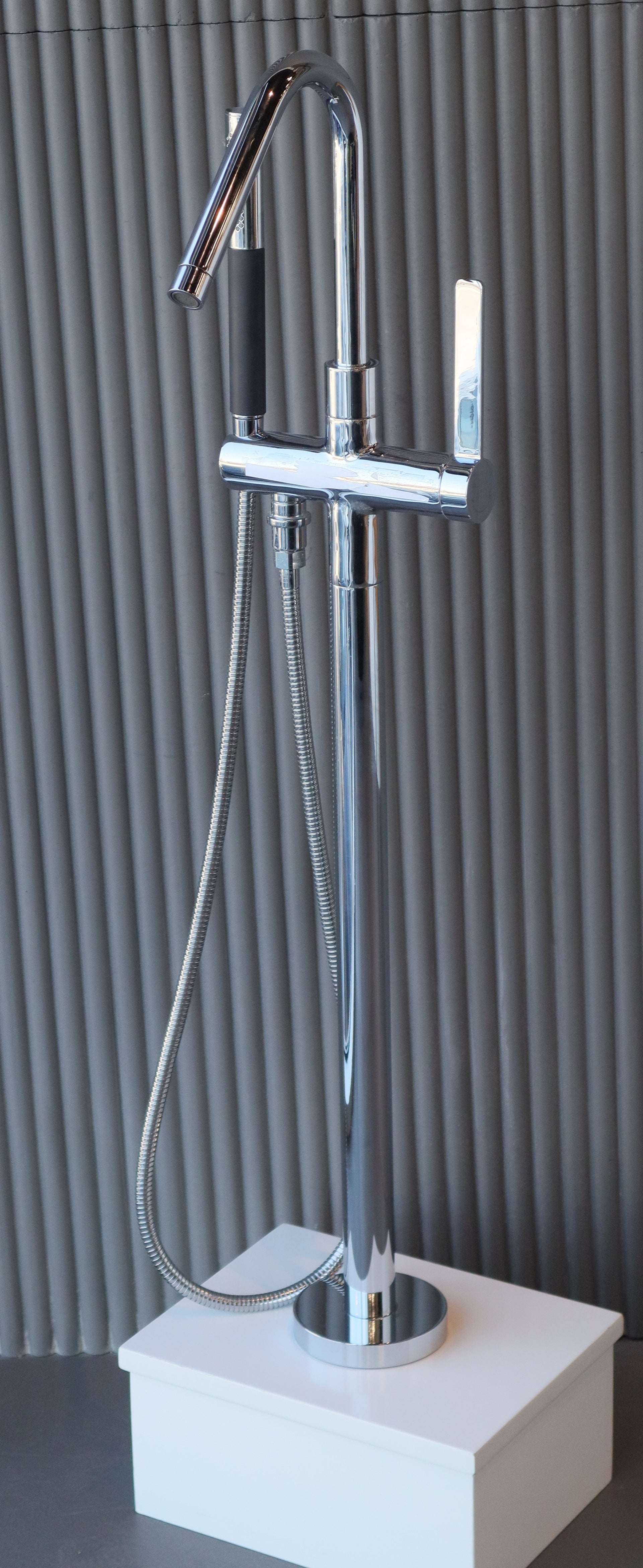 Stillness Floor Mount Tub Filler