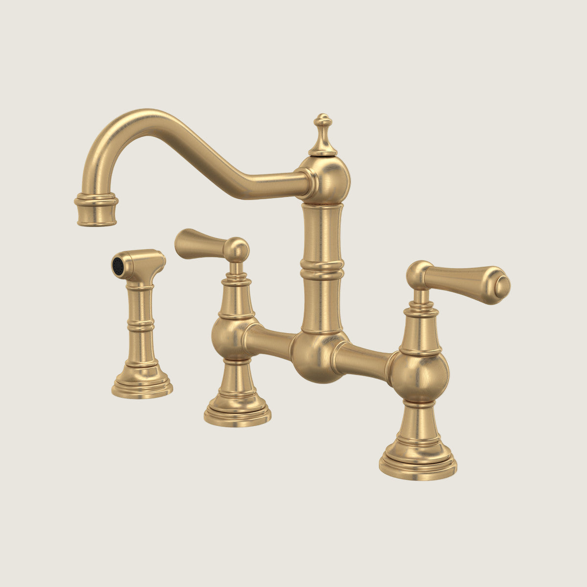 Edwardian Bridge Kitchen Faucet with Sidespray
