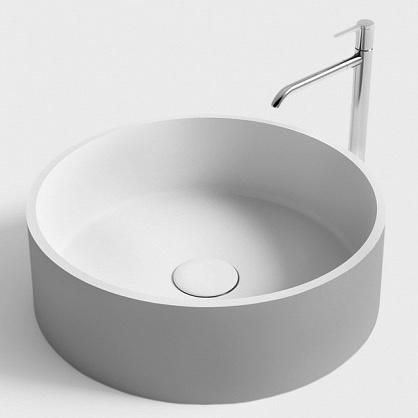 Grey Round Vessel Sink