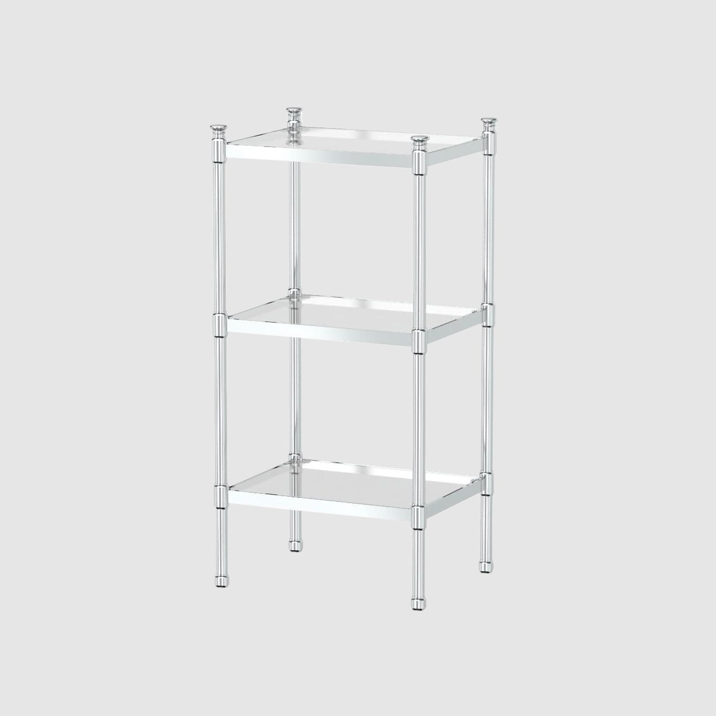 3-Tier Glass Shelf Unit,
