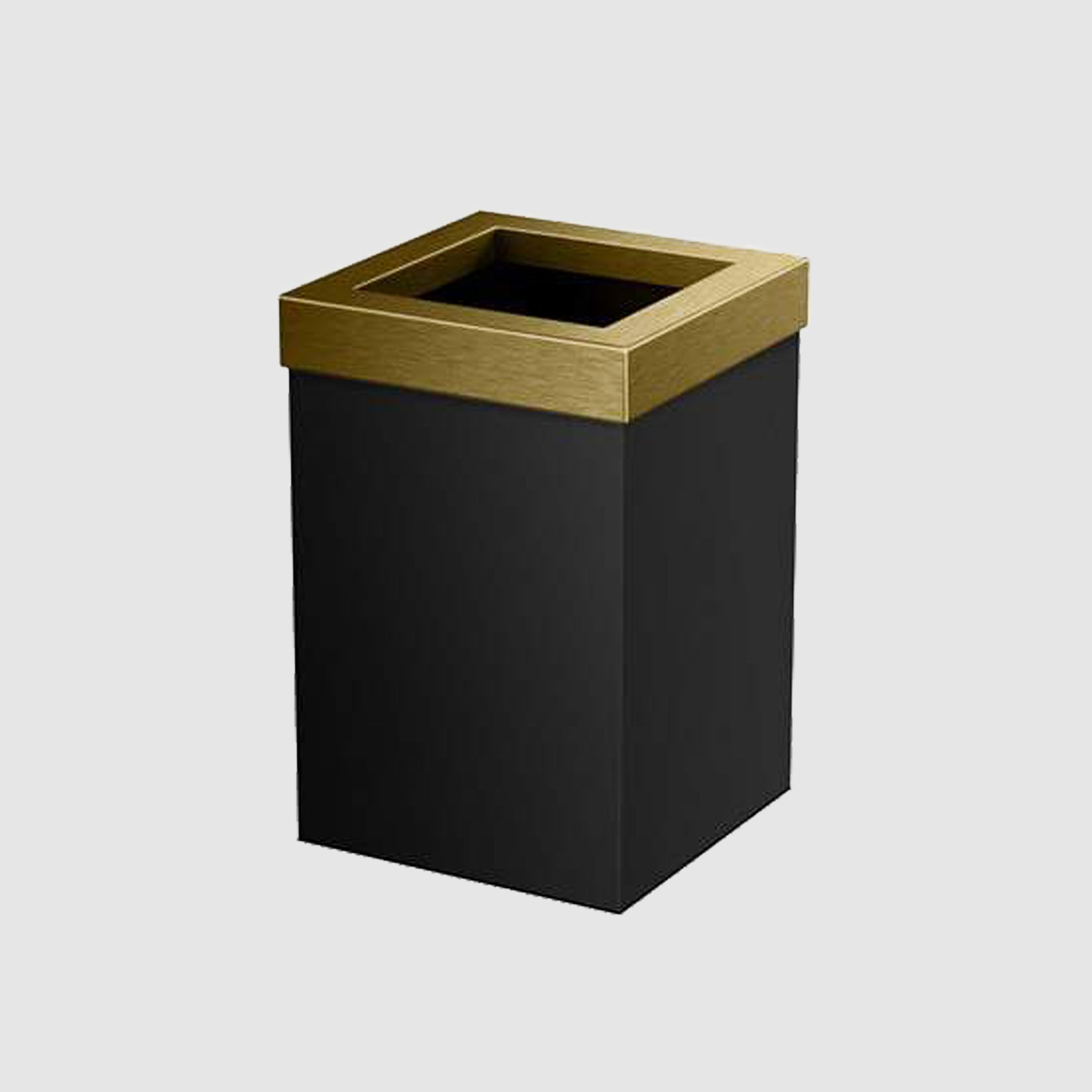 Square Gold Wastebin