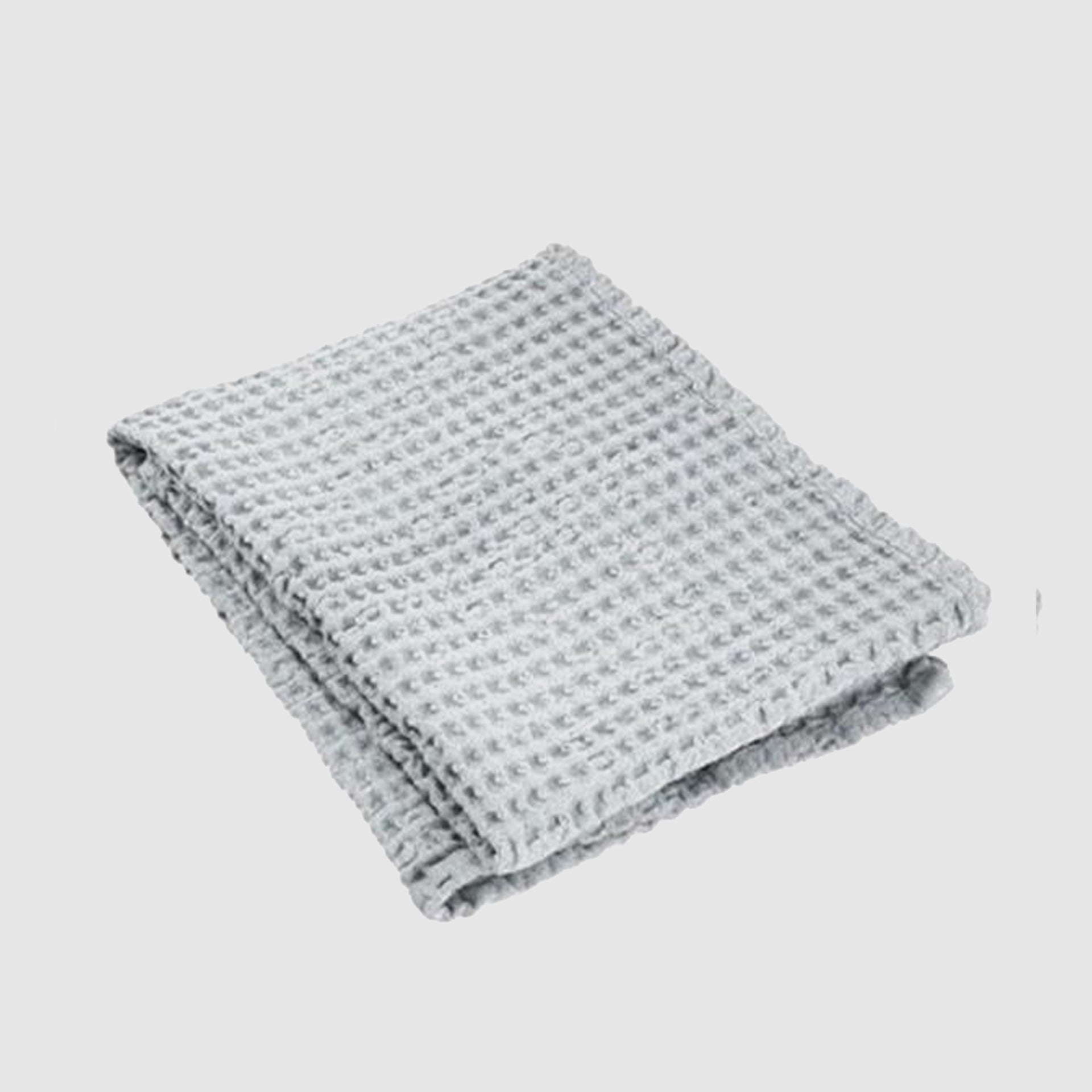 Waffle Hand Towel, Pale Gray