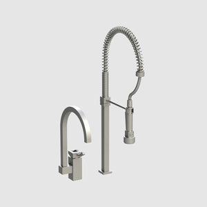 Rubinet Ice With Industrial Spray Kitchen Faucet