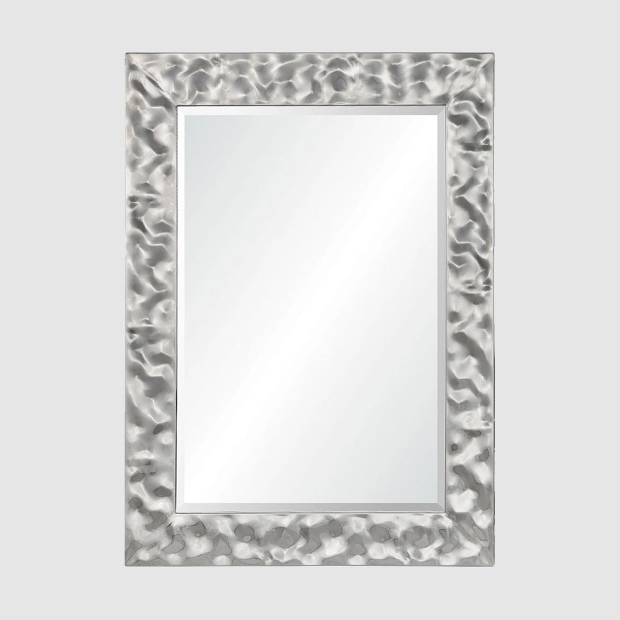 Hammered Chrome Mirror