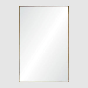 Rectangular Gold Framed Mirror