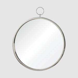 Round Chrome Frame Mirror